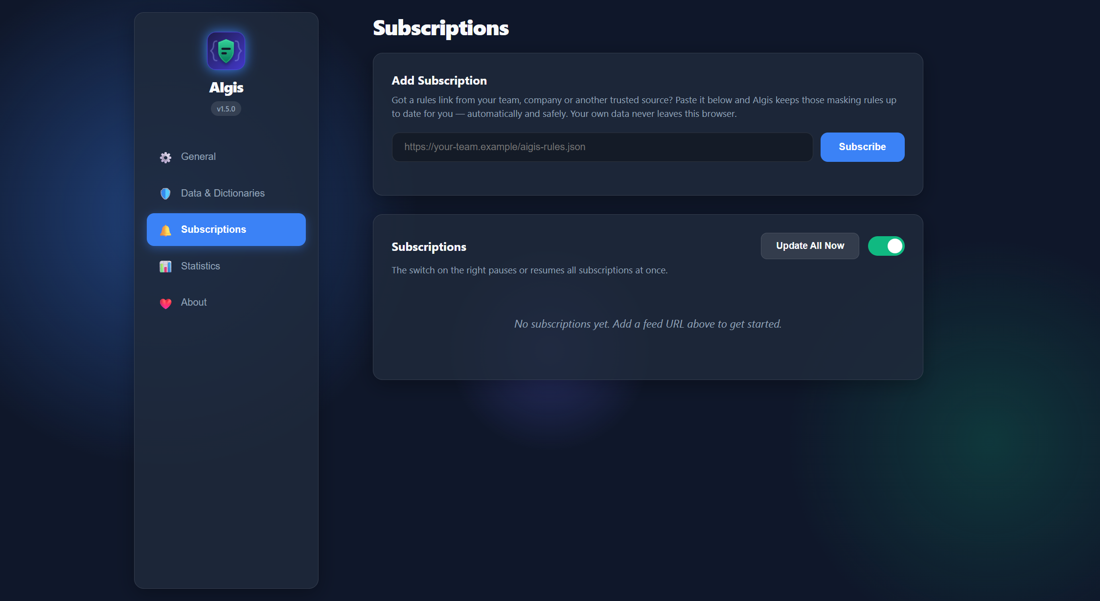 Subscriptions Dashboard